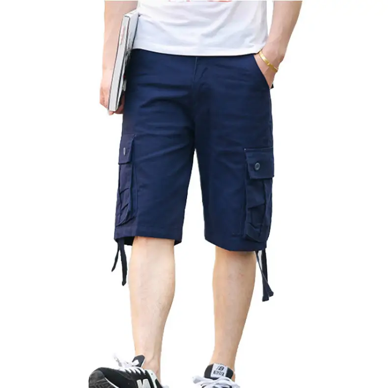 Summer Men's Grey Cargo Shorts Large Casual Shorts - Image 8