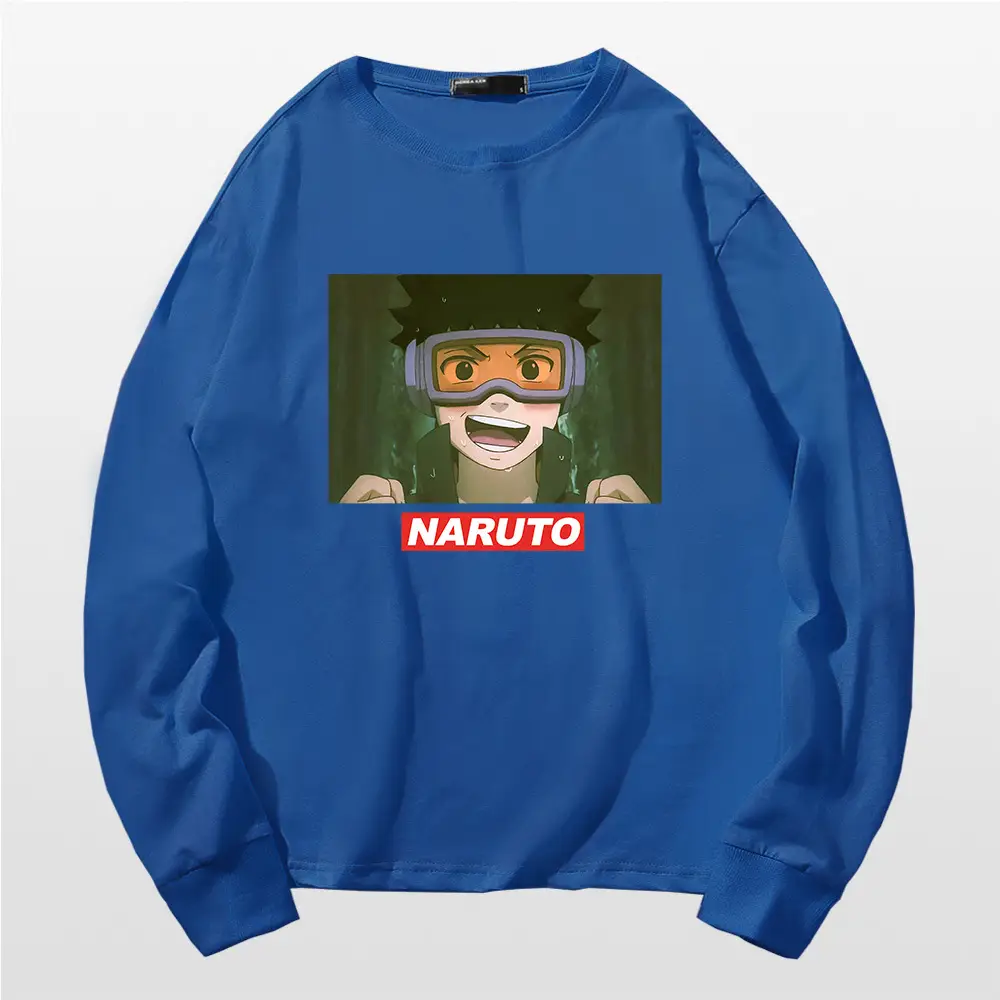 Naruto Anime Print Long Sleeve T-Shirt Pink - Image 5