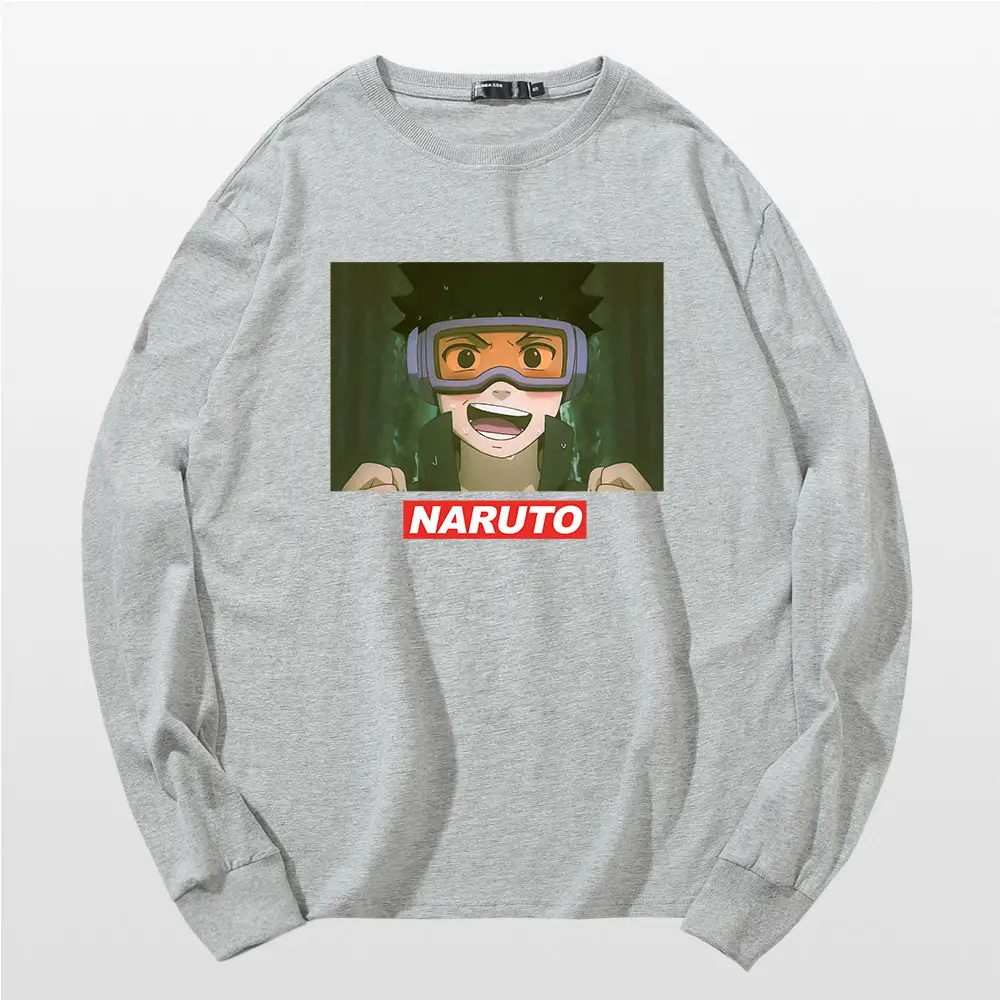 Naruto Anime Print Long Sleeve T-Shirt Pink - Image 7