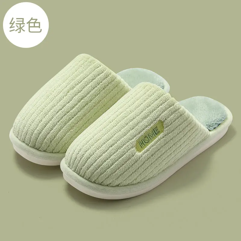 Black Bear Embroidered Wool Slippers for Men Women Winter Indoor - Image 7