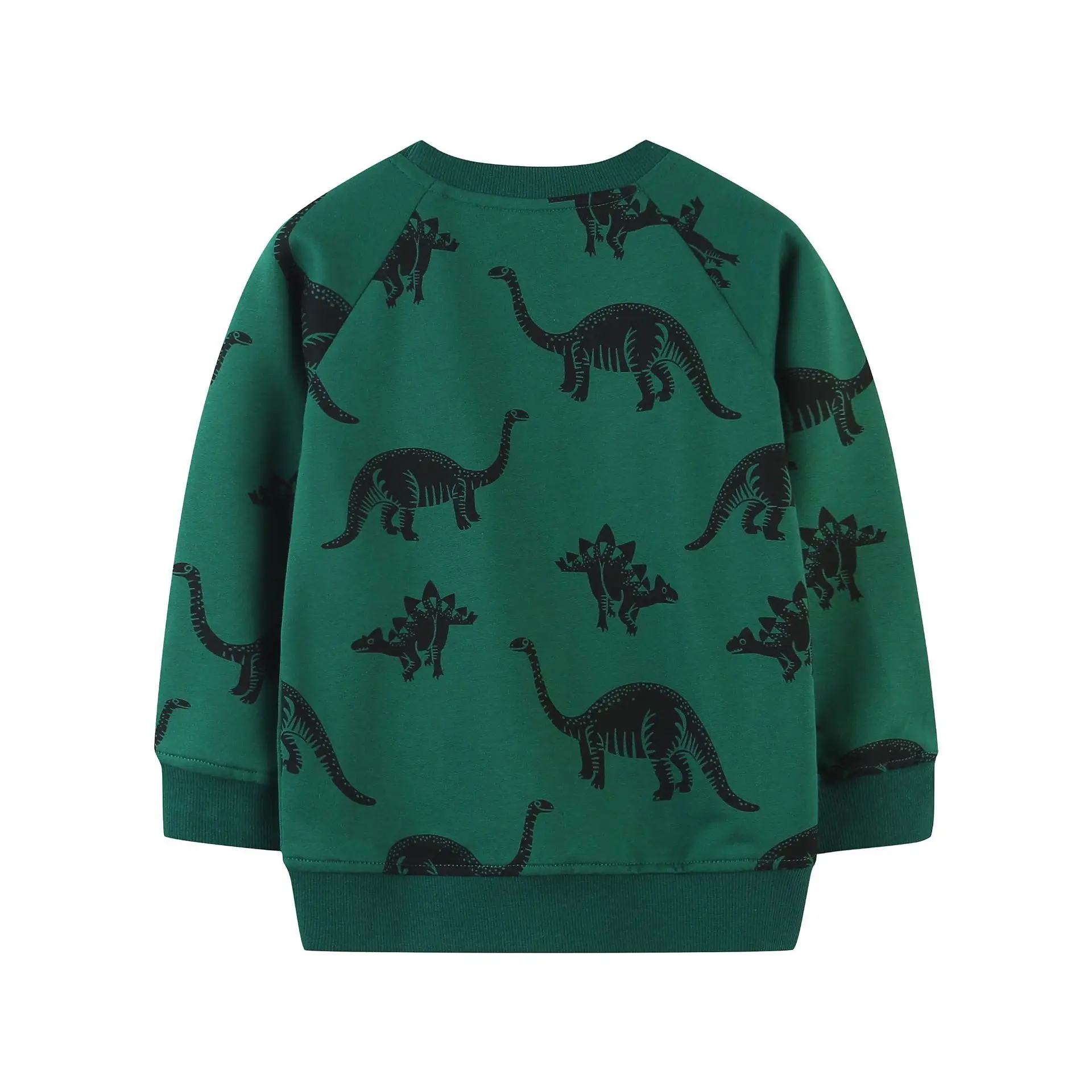 Green Dinosaur Print Boys Sweatshirt Medium - Image 3
