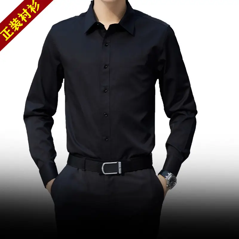 Men Blue Slim Fit Long Sleeve Shirt - Image 2