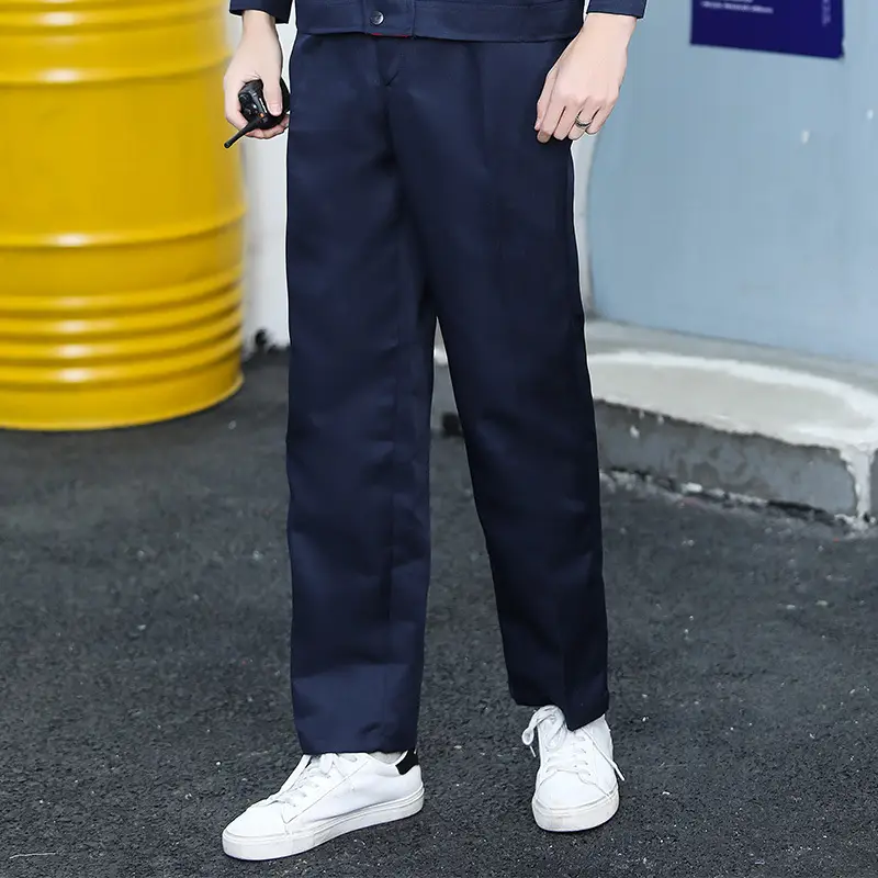 Blue Printed Work Suit for Men Factory Workshop Wear - Image 7