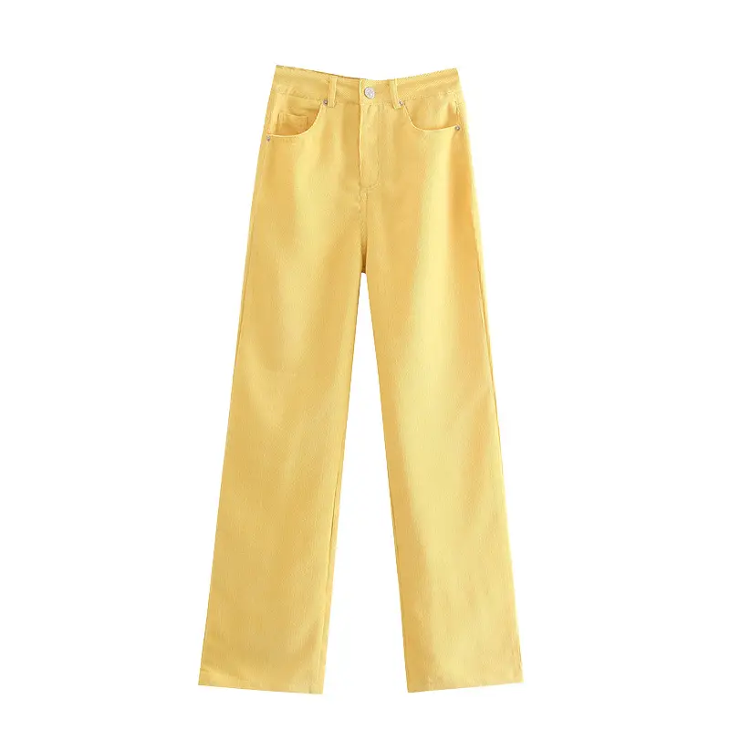 Women Straight High-Waist Jeans 2025 Korean Style Wide Leg - Image 7