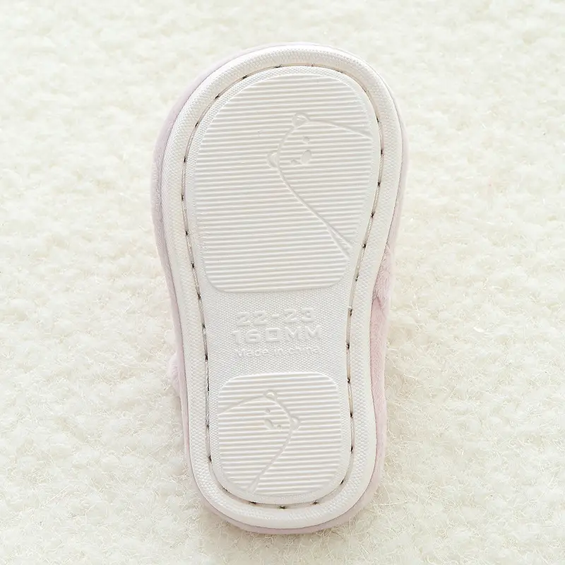 Children's Cotton Slippers Boys' Warm Winter Indoor Household Non-Slip Girl's Cute Cartoon Baby's New Cotton Slippers