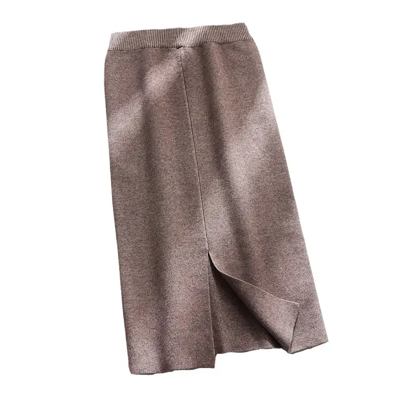 Women Knitted Wool Skirt High Waist Slim Fit 2025 - Image 5