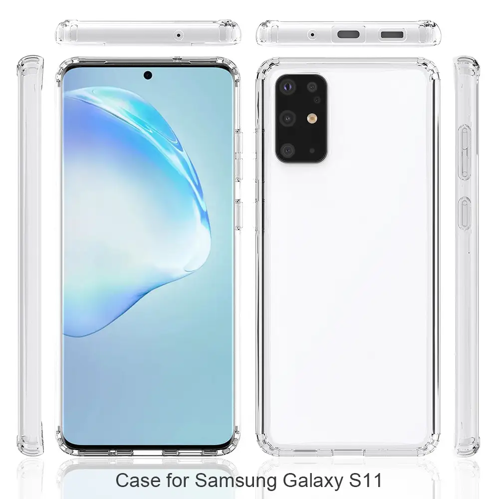 Transparent Phone Case for Samsung S24 S23 S21 S20 FE S22 Ultra 2-in-1 Drop Resistant