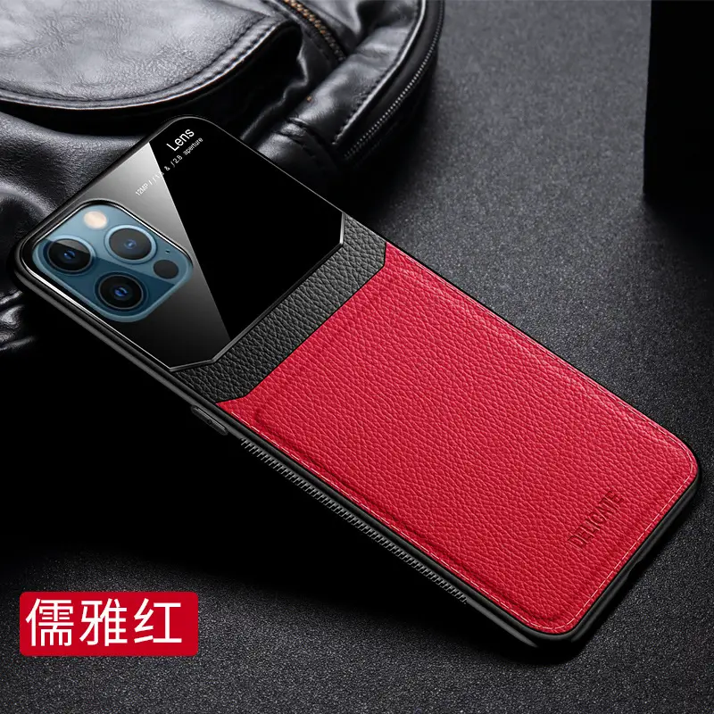 Apple iPhone 12 Pro/11 Pro/XR/XS Max Red Leather Wallet Case - Image 4