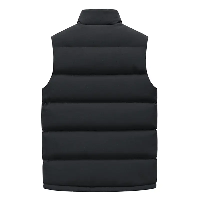 Men's Navy Blue Waistcoat Vest Thick Warm Cotton