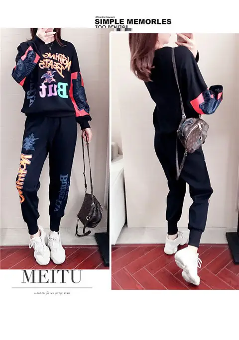 Women Korean Style Fat mm 2026 Sports Suit White Long Sleeve — feature 13