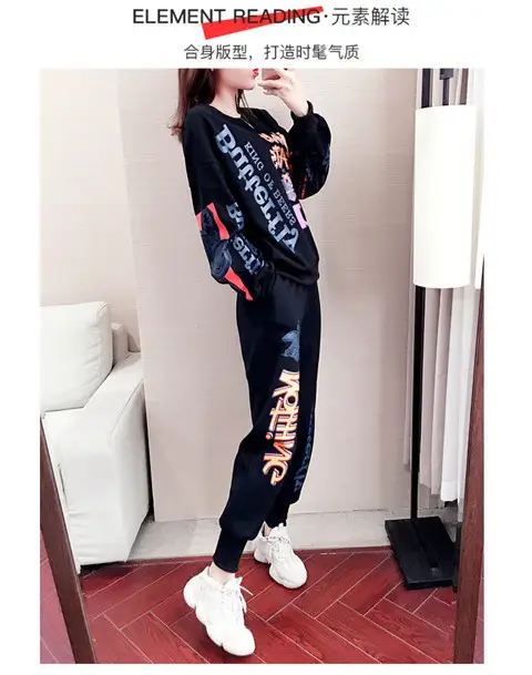 Women Korean Style Fat mm 2026 Sports Suit White Long Sleeve — feature 20