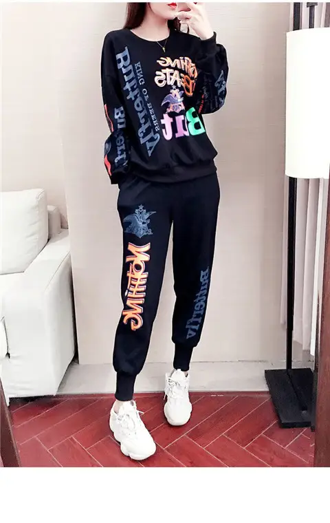Women Korean Style Fat mm 2026 Sports Suit White Long Sleeve — feature 9