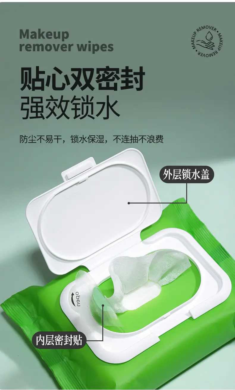UENO Avocado Wipes 60 Pcs Non-Woven Flip Bag — feature 4