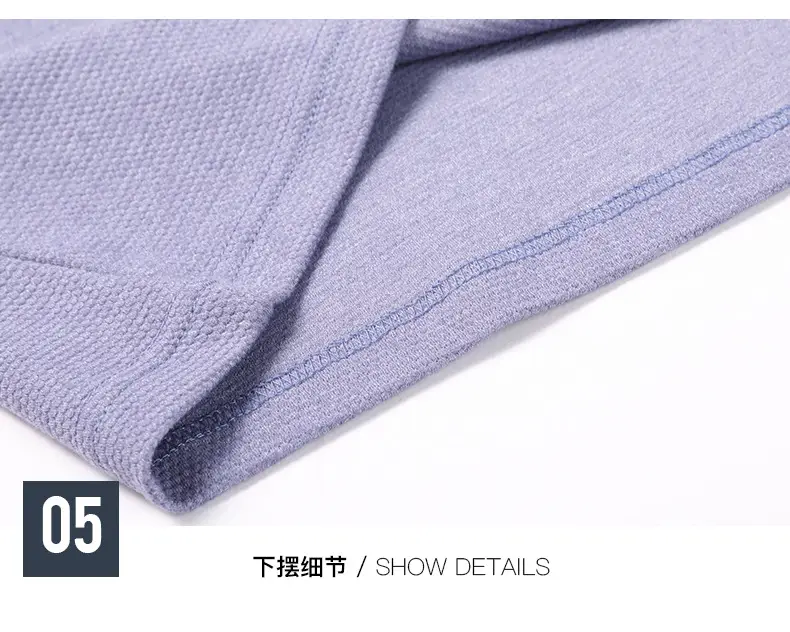 Men's Blue Long Sleeve T-Shirt with Logo — feature 18