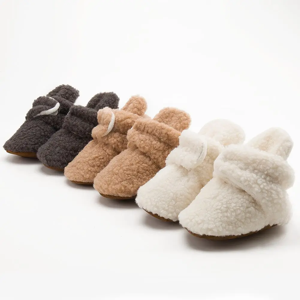Coral Velvet Toddler Shoes Non-Falling Warm Boots