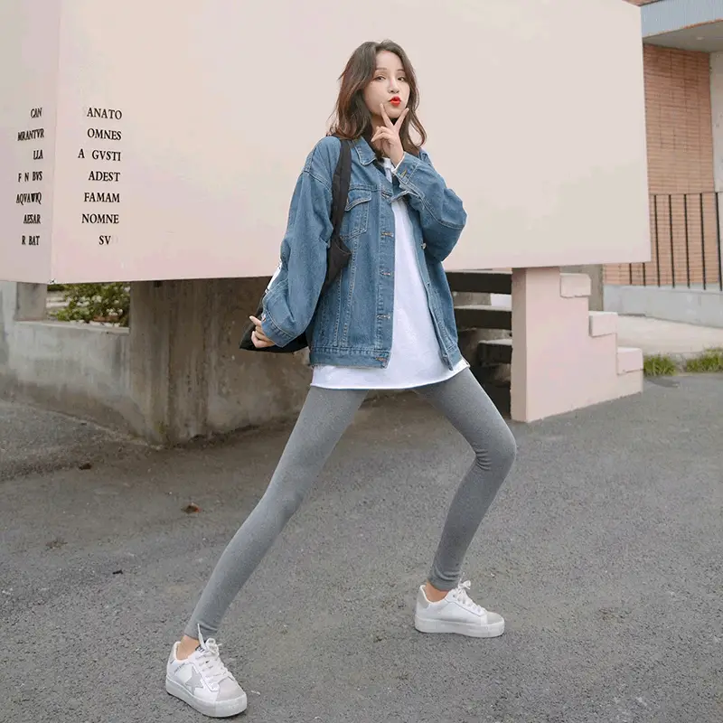 Women Black Thick Wool Leggings Winter Plus Size - Image 8