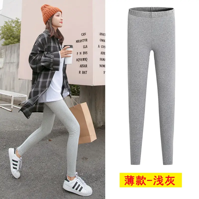 Women Black Thick Wool Leggings Winter Plus Size - Image 3