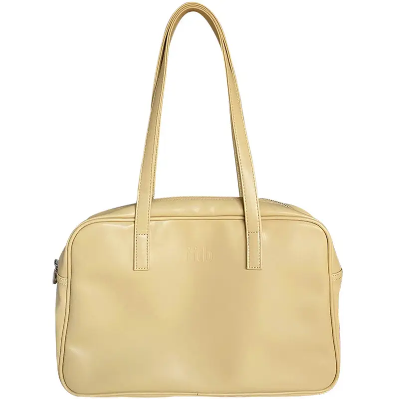 Women's 2025 College Style Shoulder Bag Large Capacity Beige - Image 8