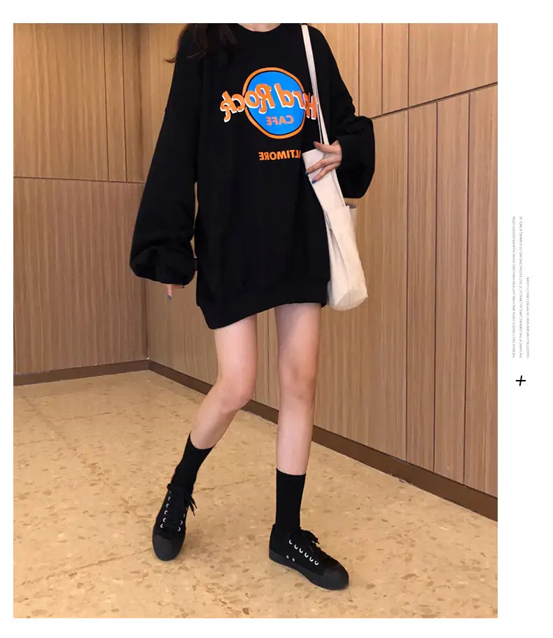 Women 2025 Sweatshirt Set Red Cream Loose Fit Harajuku Style — feature 11