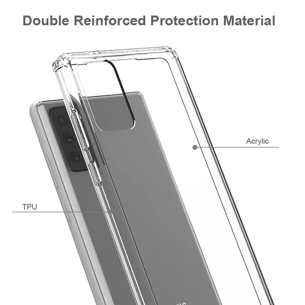 Transparent Drop-Resistant Phone Case for Samsung S24 S22 S23 Plus - Image 3