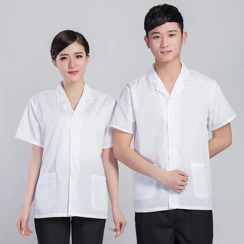 Women White Chef Hat & Shirt Set Thin Summer - Image 28