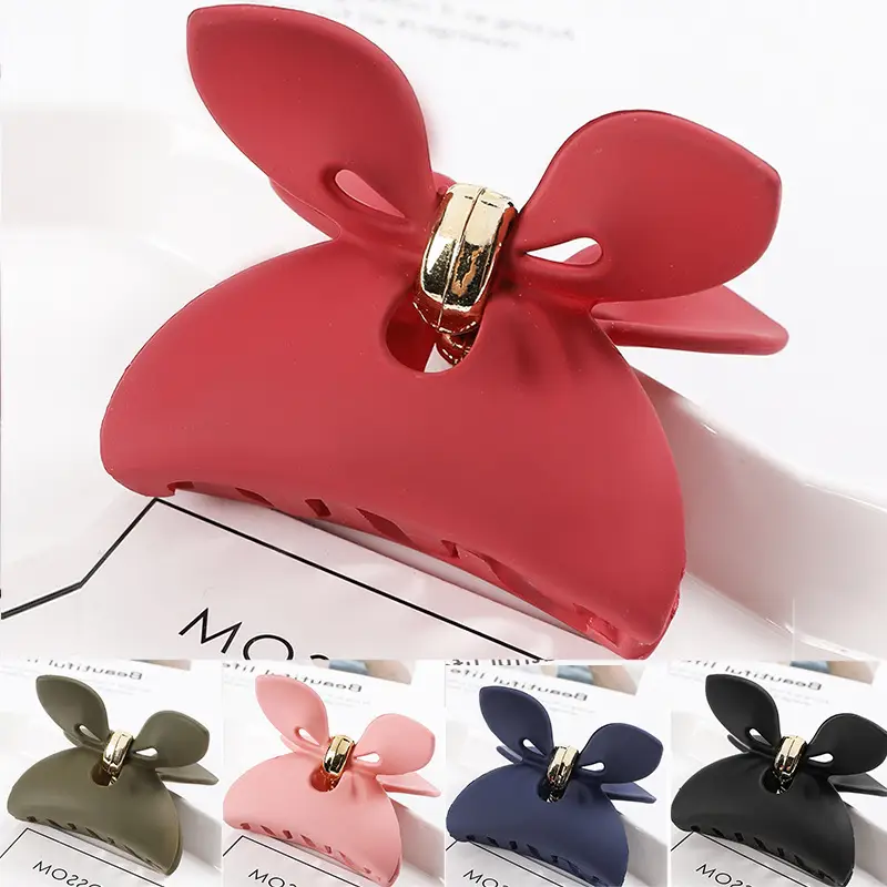 Japanese & Korean Hot-selling Large Ponytail Clip Back Head Top Clip Hollow Long Twisted Claw Clip Elegant Grab Clip All-match Hair Accessories — feature 22