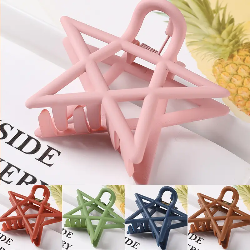 Japanese & Korean Hot-selling Large Ponytail Clip Back Head Top Clip Hollow Long Twisted Claw Clip Elegant Grab Clip All-match Hair Accessories — feature 31