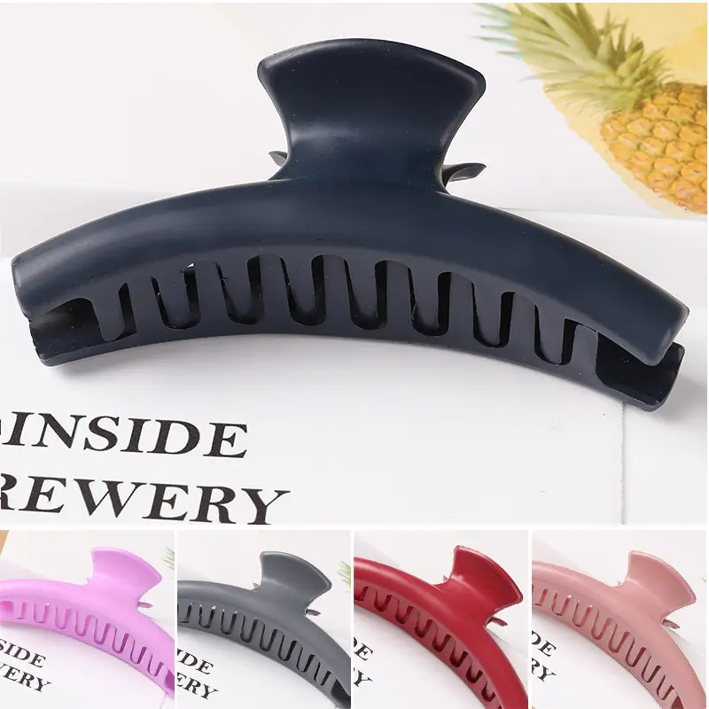 Japanese & Korean Hot-selling Large Ponytail Clip Back Head Top Clip Hollow Long Twisted Claw Clip Elegant Grab Clip All-match Hair Accessories — feature 35