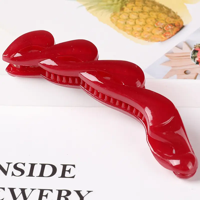Japanese & Korean Hot-selling Large Ponytail Clip Back Head Top Clip Hollow Long Twisted Claw Clip Elegant Grab Clip All-match Hair Accessories — feature 4