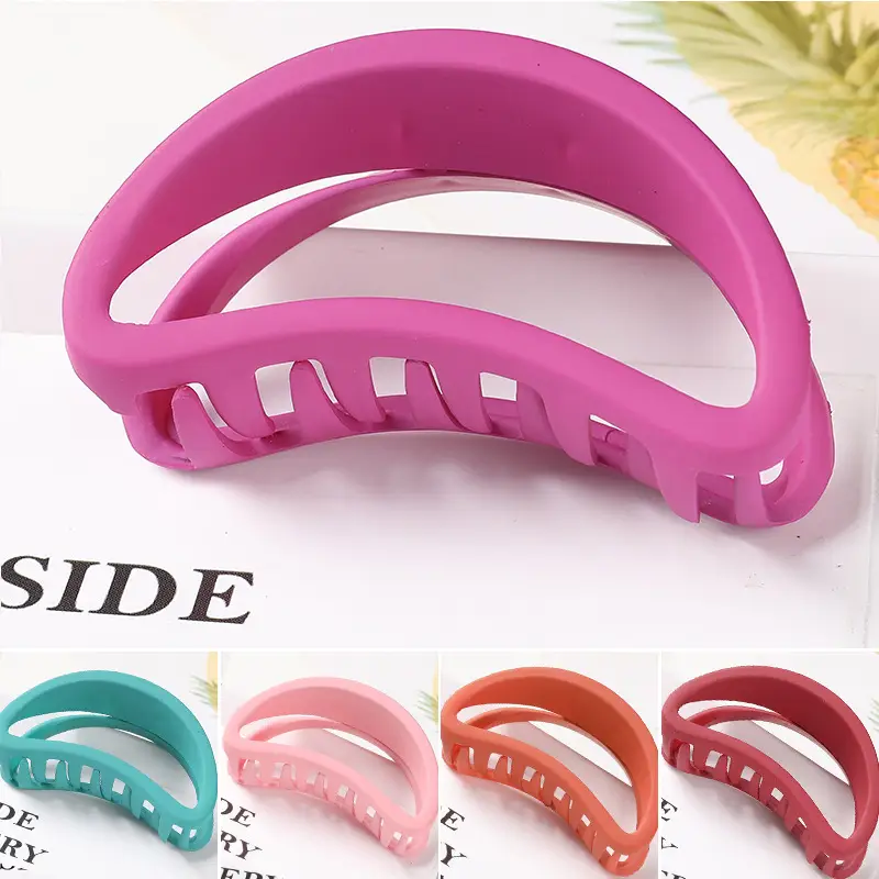 Japanese & Korean Hot-selling Large Ponytail Clip Back Head Top Clip Hollow Long Twisted Claw Clip Elegant Grab Clip All-match Hair Accessories — feature 40