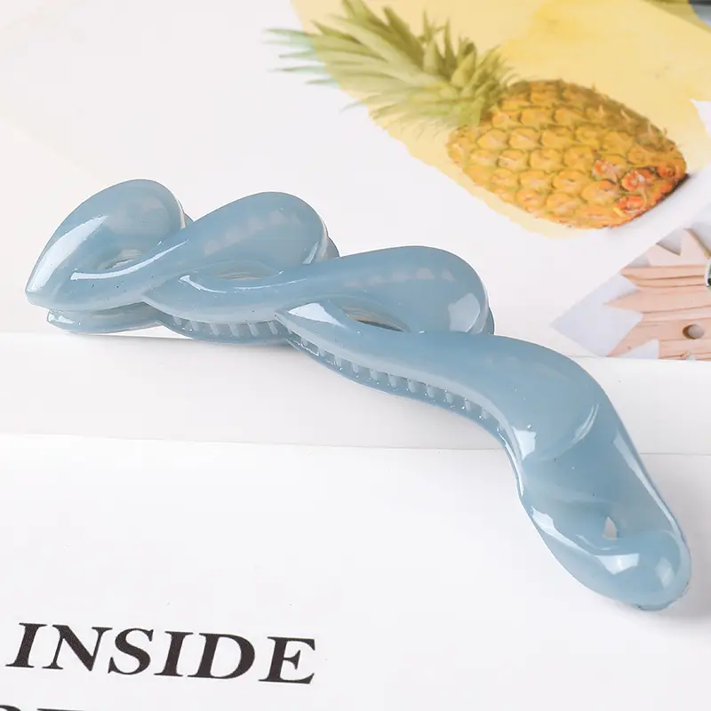 Japanese & Korean Hot-selling Large Ponytail Clip Back Head Top Clip Hollow Long Twisted Claw Clip Elegant Grab Clip All-match Hair Accessories — feature 6