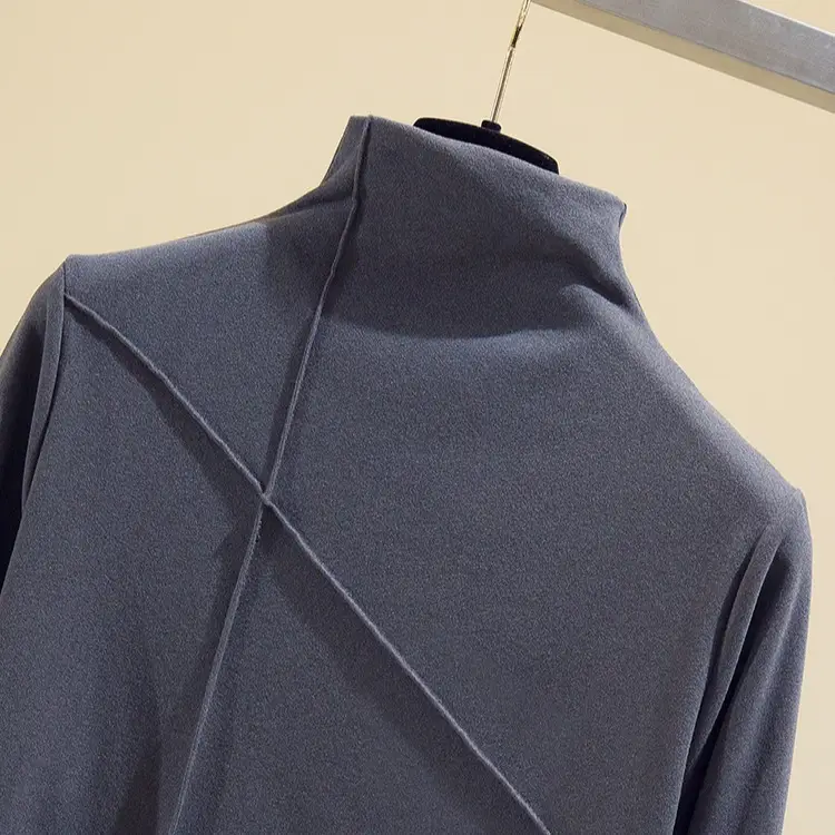 Women Black Velvet Push Up Long Sleeve Shirt - Image 11