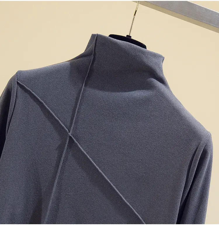 Women Black Velvet Push Up Long Sleeve Shirt — feature 12