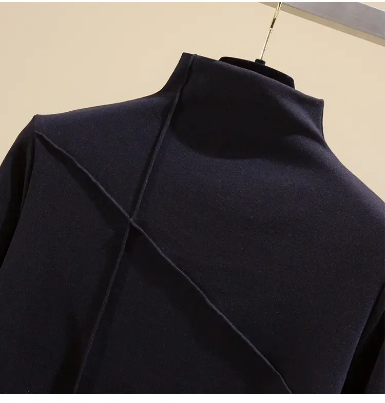 Women Black Velvet Push Up Long Sleeve Shirt — feature 16