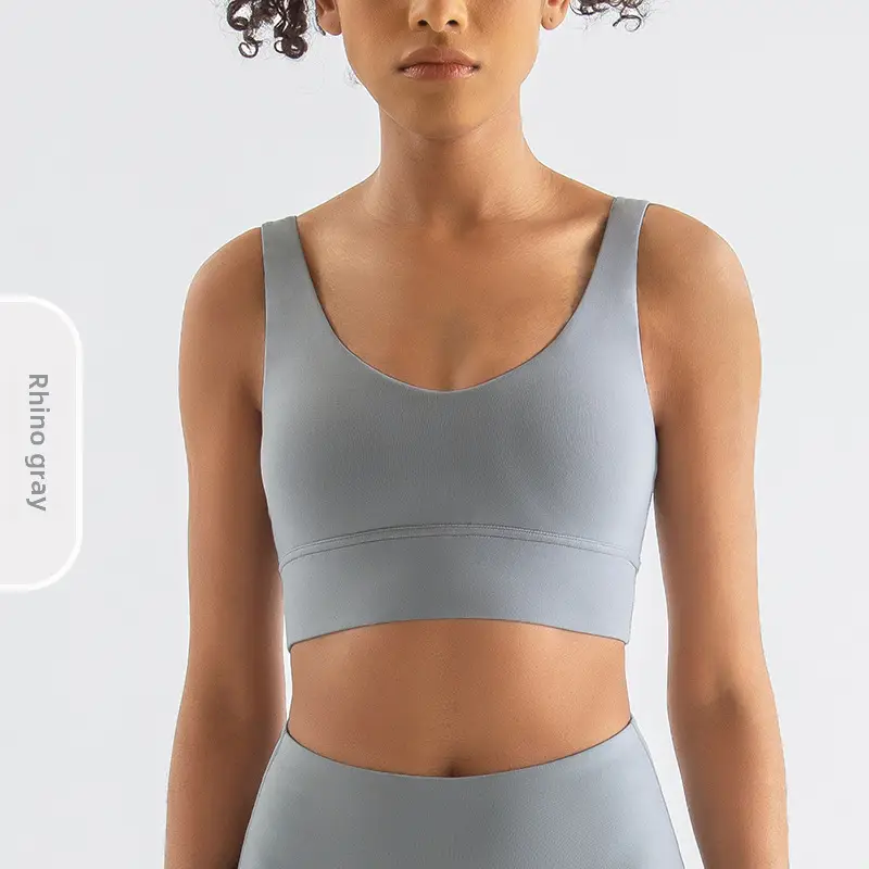 Diamond Double-Sided Brushed Deep V Back Sports Bra Shockproof Push-Up Yoga Sports All-In-One Bra Fitness Vest
