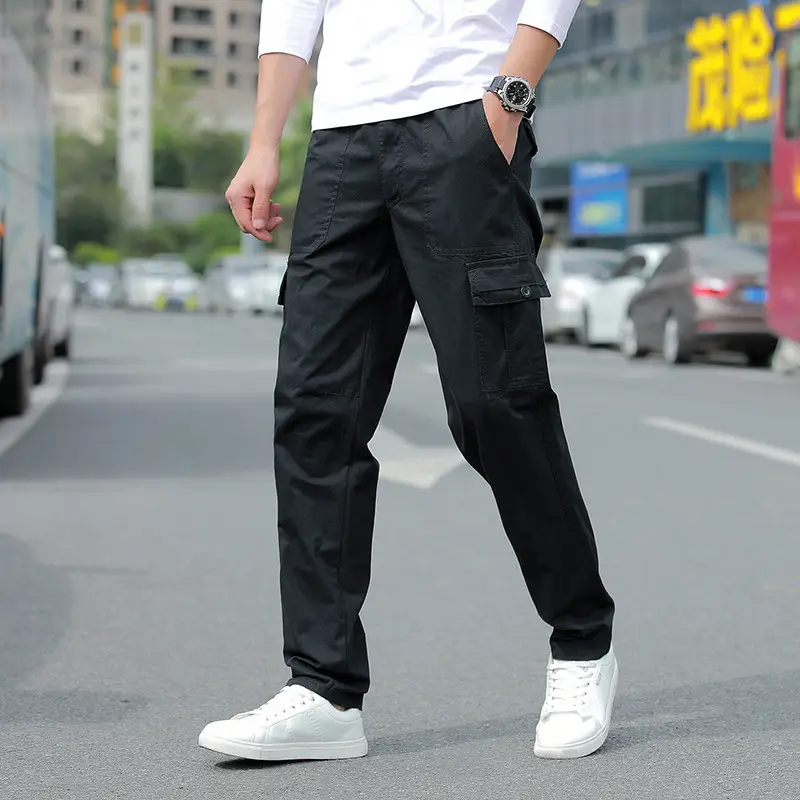 Men's Thin Casual Pants Spring Autumn Green - Image 7