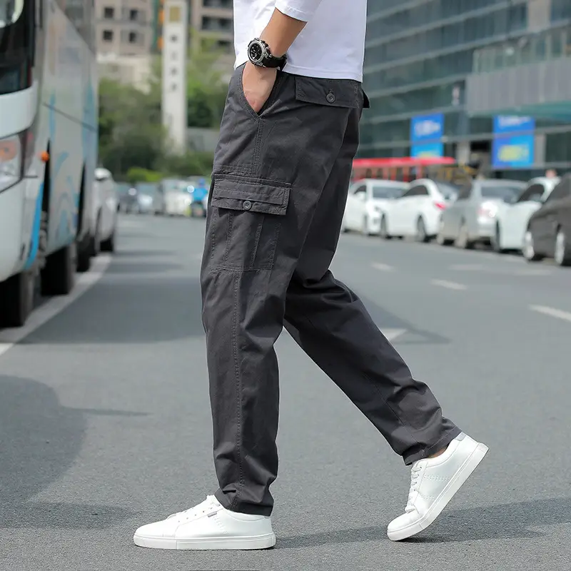 Men's Thin Casual Pants Spring Autumn Green - Image 8
