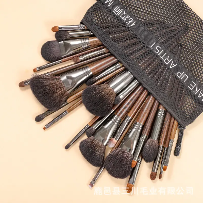 Real Wool Eye Shadow Foundation Brush Set for Makeup Blending — feature 36