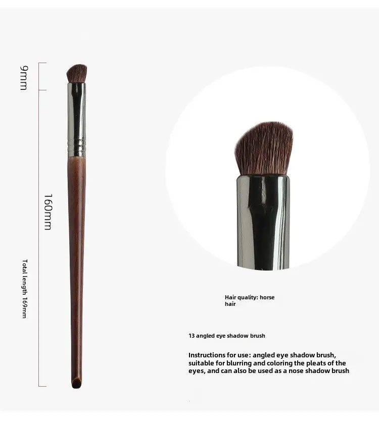 Real Wool Eye Shadow Foundation Brush Set for Makeup Blending - Image 13