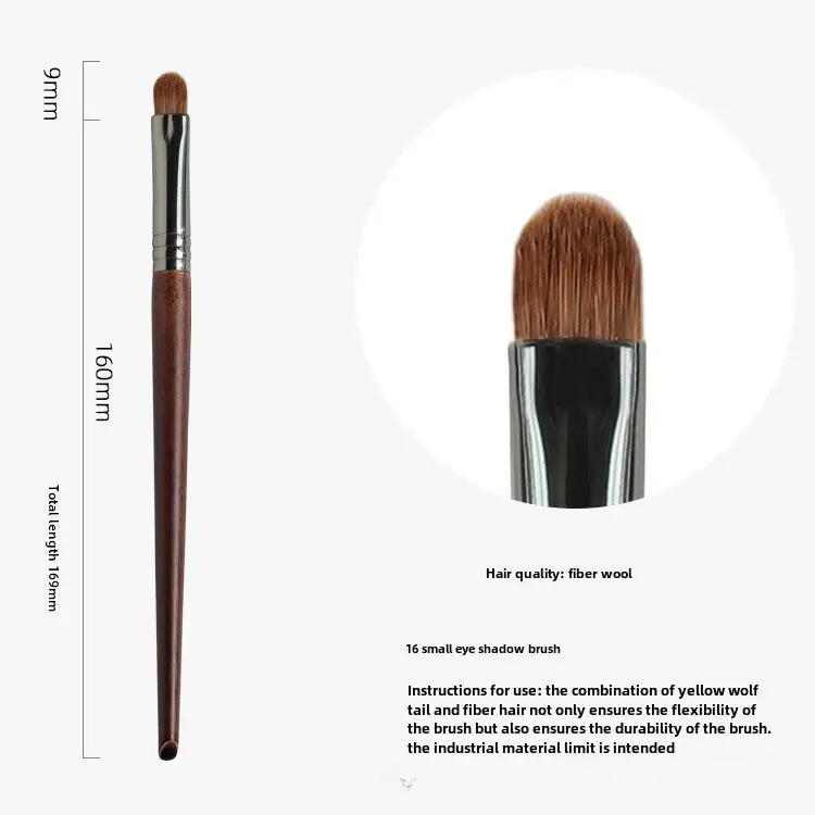 Real Wool Eye Shadow Foundation Brush Set for Makeup Blending - Image 16