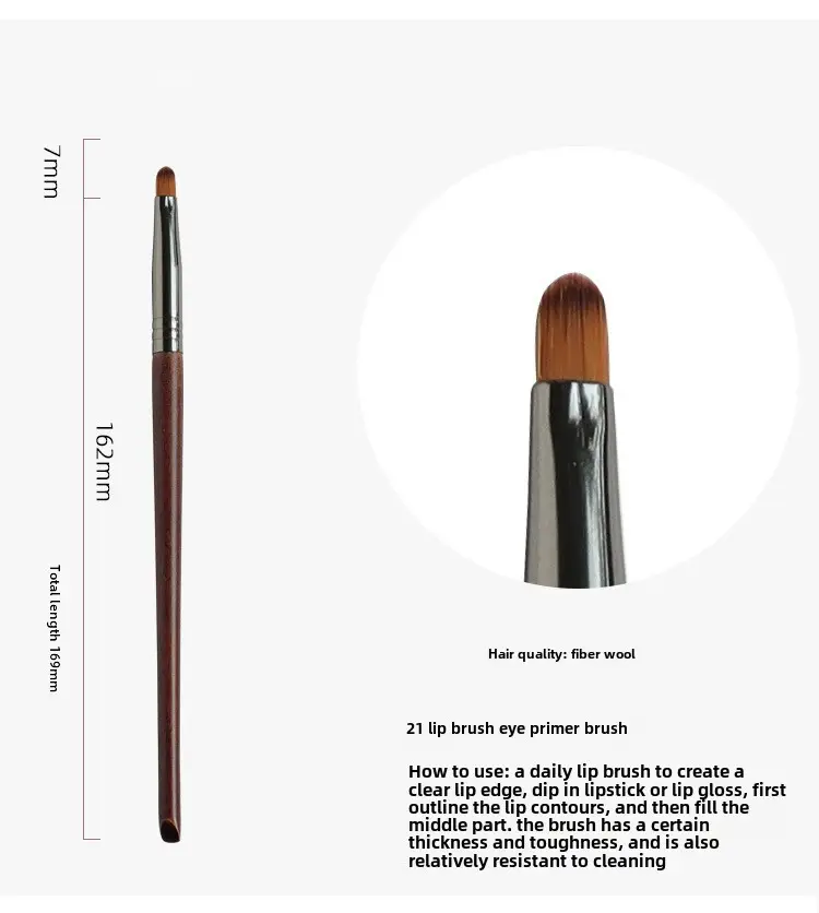Real Wool Eye Shadow Foundation Brush Set for Makeup Blending - Image 21