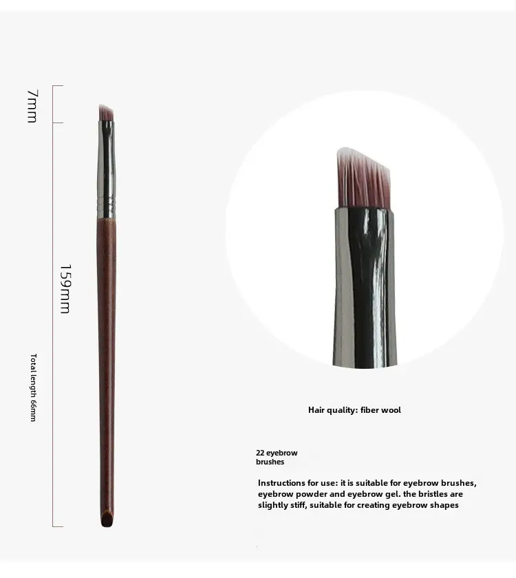Real Wool Eye Shadow Foundation Brush Set for Makeup Blending - Image 22