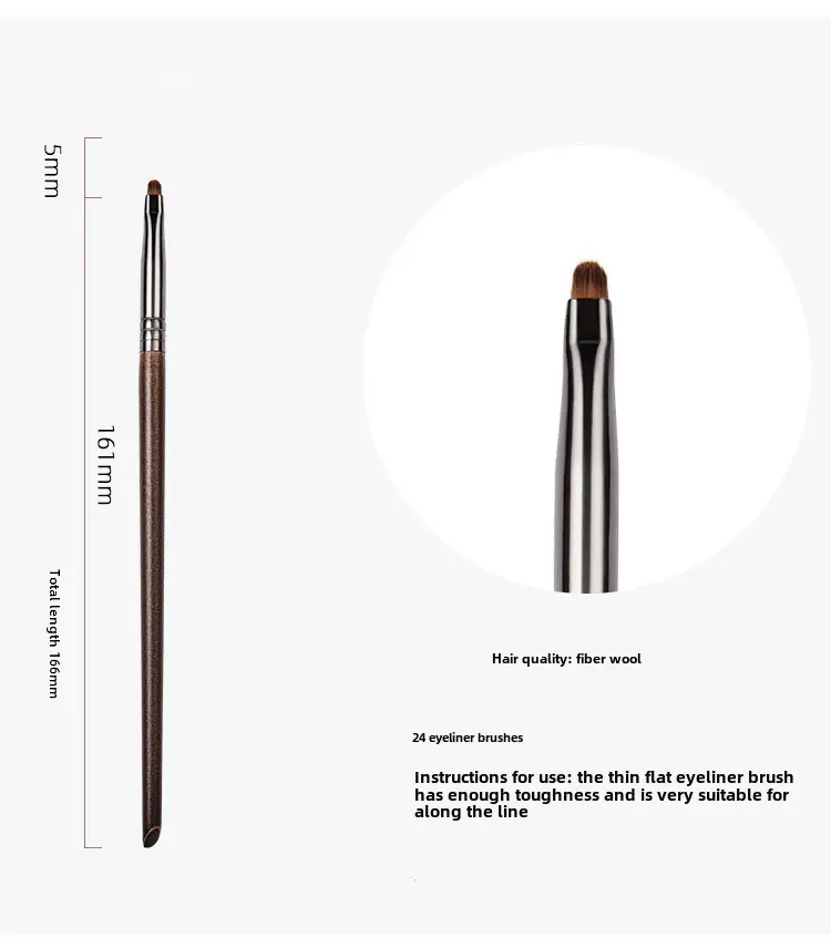 Real Wool Eye Shadow Foundation Brush Set for Makeup Blending - Image 24