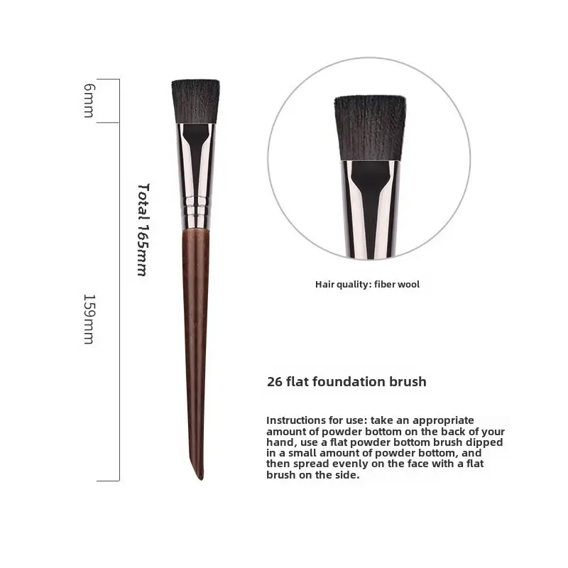 Real Wool Eye Shadow Foundation Brush Set for Makeup Blending - Image 26