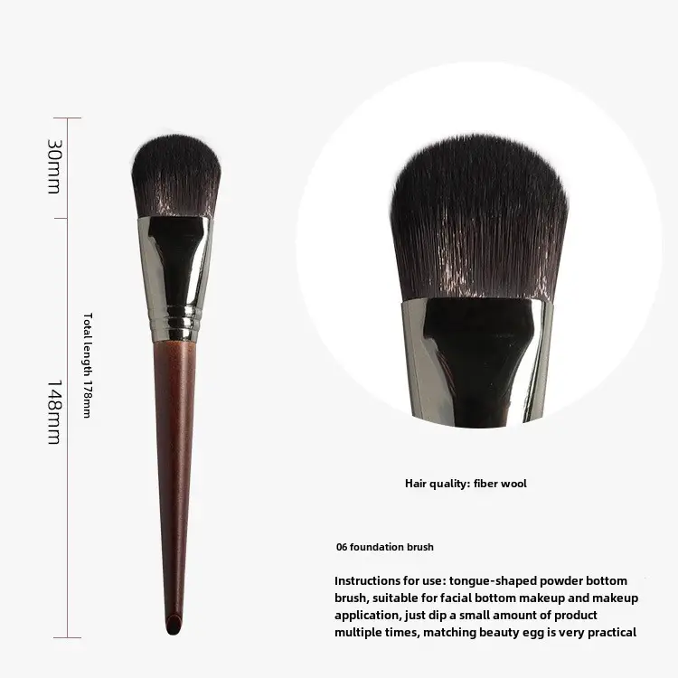 Real Wool Eye Shadow Foundation Brush Set for Makeup Blending - Image 6