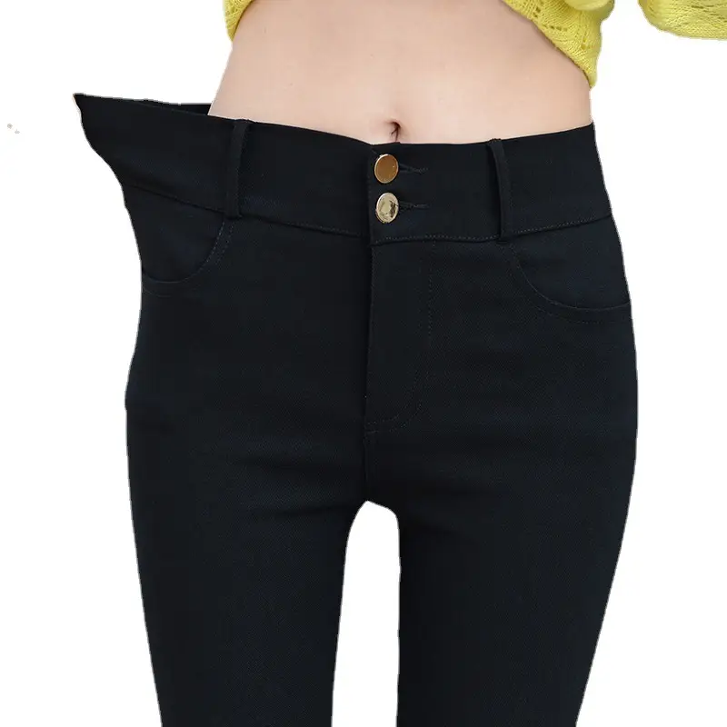 Women's Slim Black High Waist Pencil Pants Autumn 2023 - Image 5