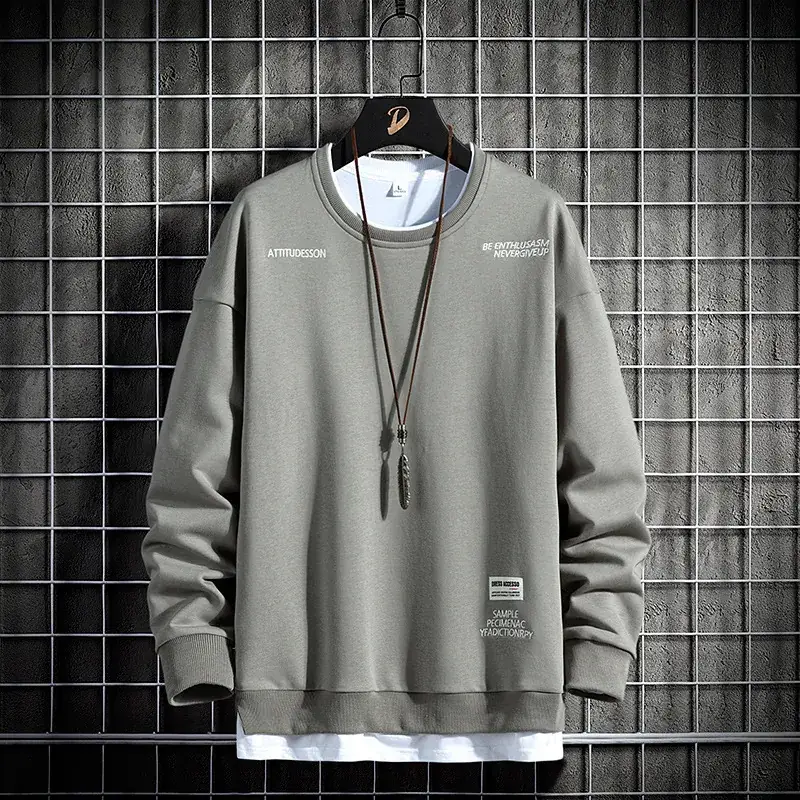 Men Maroon Sweatshirt Round Neck Long Sleeve 2025 - Image 4