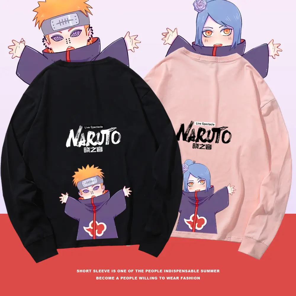Naruto Cotton Long Sleeve T-Shirt Green Couple Design