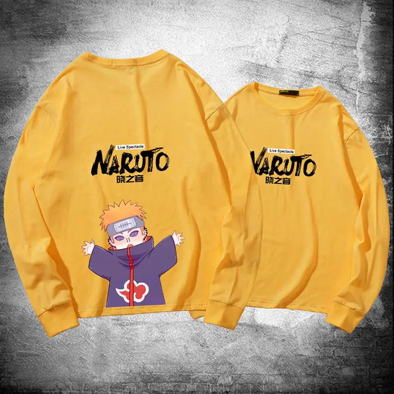 Naruto Cotton Long Sleeve T-Shirt Green Couple Design