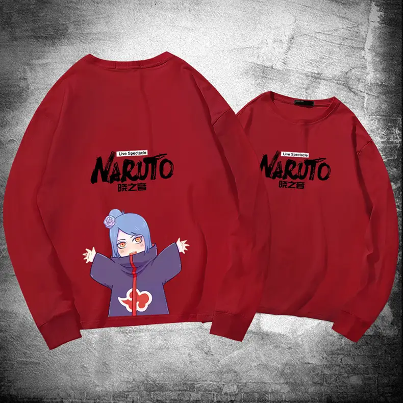 Naruto Cotton Long Sleeve T-Shirt Green Couple Design